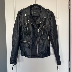 Faux Black Leather Jacket